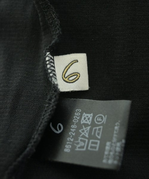 6(ROKU)（ロク）Tシャツ・カットソー 黒 サイズ:F レディース/2200625808052