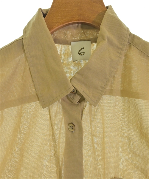 6(ROKU)（ロク）カジュアルシャツ カーキ サイズ:F レディース/2200616646106