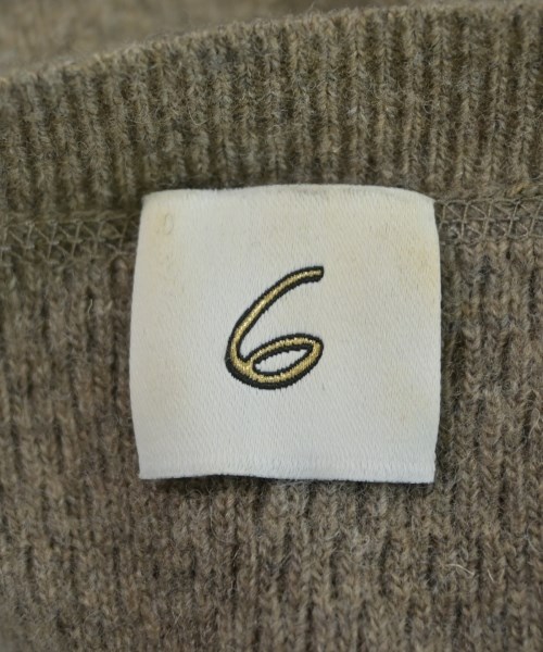 6(ROKU)（ロク）ニット・セーター 茶 サイズ:F レディース/2200616646199