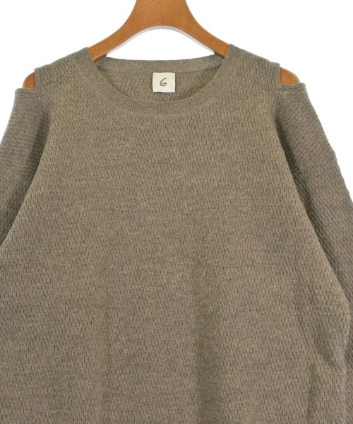 6(ROKU)（ロク）ニット・セーター 茶 サイズ:F レディース/2200616646199