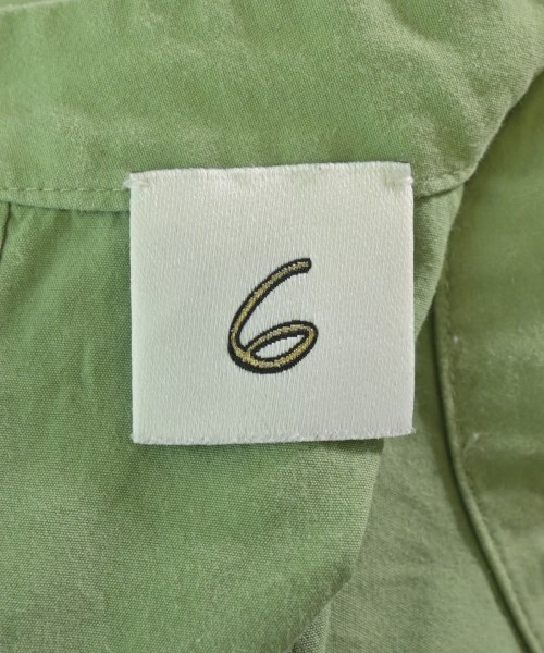 6(ROKU)（ロク）ブラウス 緑 サイズ:36(S位) レディース/2200628316103