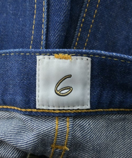 6(ROKU)（ロク）デニムパンツ 紺 サイズ:26(M位) レディース/2200628967077