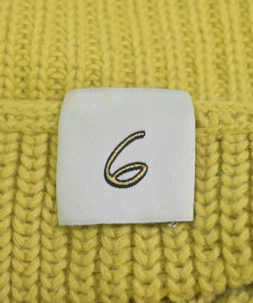 6(ROKU)（ロク）ニット・セーター 黄 サイズ:F レディース/2200612976023