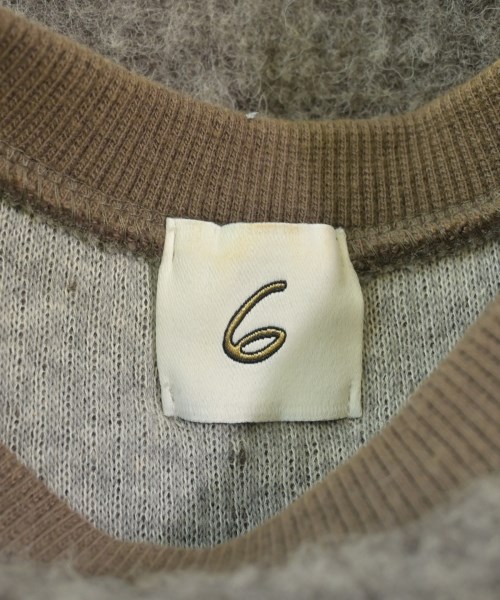 6(ROKU)（ロク）Tシャツ・カットソー 茶 サイズ:-(XL位) レディース/2200612976030