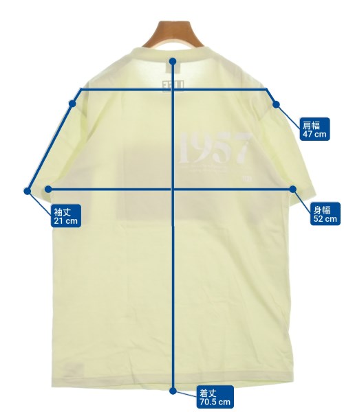 6(ROKU)（ロク）Tシャツ・カットソー 黄 サイズ:L レディース/2200612976146