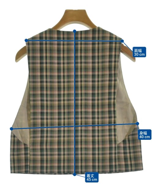 6(ROKU)（ロク）ベスト 緑 サイズ:38(M位) レディース/2200612976214