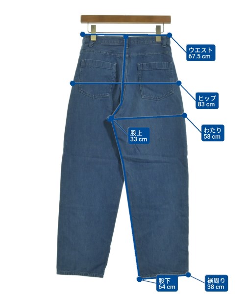 6(ROKU)（ロク）デニムパンツ 青 サイズ:36(S位) レディース/2200617262015
