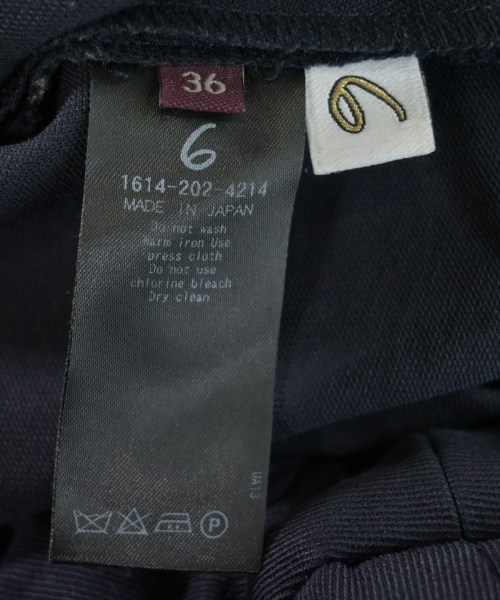 6(ROKU)（ロク）スラックス 紺 サイズ:36(S位) レディース/2200579172117