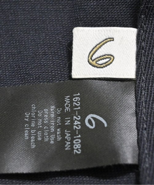 6(ROKU)（ロク）ブラウス 紺 サイズ:F レディース/2200579172124