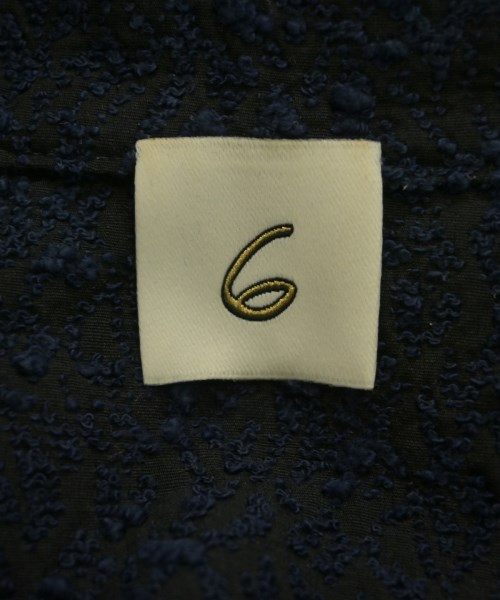 6(ROKU)（ロク）カジュアルシャツ 紺 サイズ:XS レディース/2200629868021