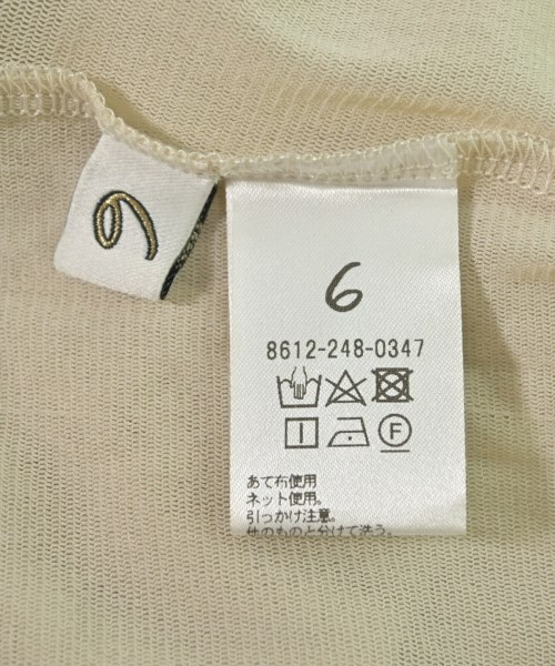 6(ROKU)（ロク）Tシャツ・カットソー ベージュ サイズ:-(M位) レディース/2200614157130