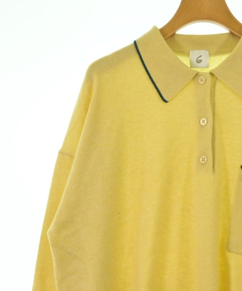 6(ROKU)（ロク）ニット・セーター 黄 サイズ:F レディース/2200616515013