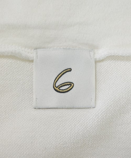 6(ROKU)（ロク）ニット・セーター 白 サイズ:F レディース/2200616515112