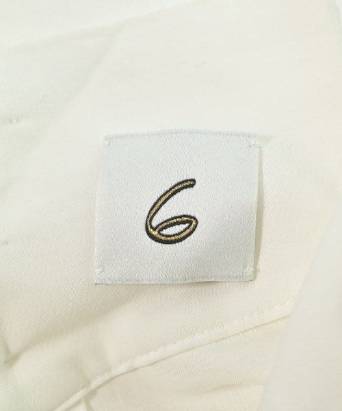 6(ROKU)（ロク）ブラウス 白 サイズ:F レディース/2200616515426