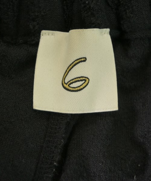 6(ROKU)（ロク）その他 黒 サイズ:36(S位) レディース/2200616515723