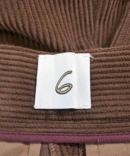 6(ROKU)（ロク）その他 茶 サイズ:34(XS位) レディース/2200619559014