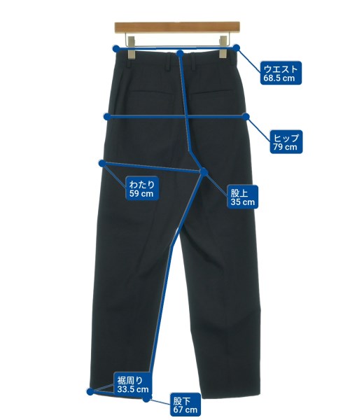 6(ROKU)（ロク）スラックス 紺 サイズ:36(S位) レディース/2200632401093