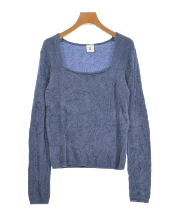 ◯◯専用◯◯ 未使用タグ付 6(ROKU)テープケーブルニットセーター紺 6（ロク）の「＜6(ROKU)＞TAPE ELBOW CREW NECK/ニット（ニット