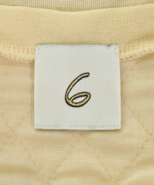 6(ROKU)（ロク）Tシャツ・カットソー 黄 サイズ:F レディース/2200613707039