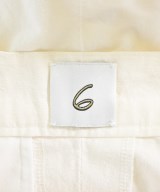 6(ROKU)（ロク）ショートパンツ 白 サイズ:38(M位) レディース/2200611315052