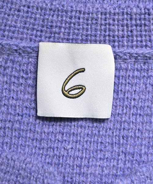 6(ROKU)（ロク）カーディガン 紫 サイズ:-(M位) レディース/2200617348016