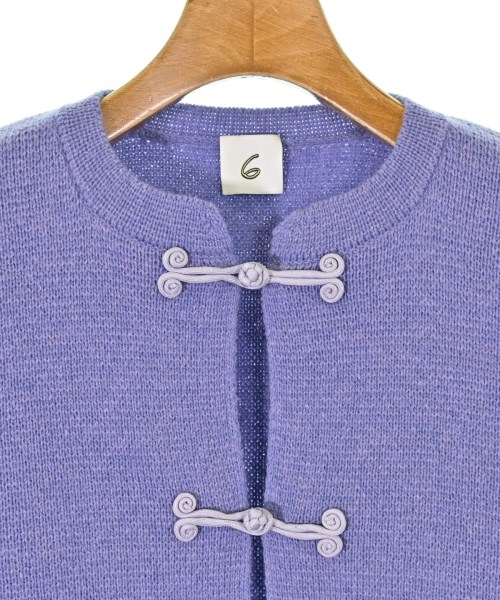 6(ROKU)（ロク）カーディガン 紫 サイズ:-(M位) レディース/2200617348016