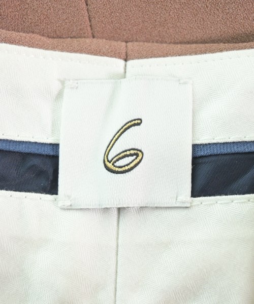 6(ROKU)（ロク）スラックス ピンク サイズ:34(XS位) レディース/2200617579038