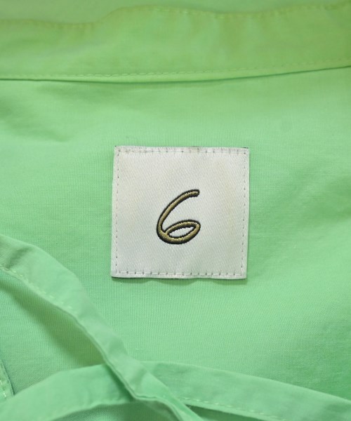 6(ROKU)（ロク）カジュアルシャツ 緑 サイズ:38(M位) レディース/2200618522057