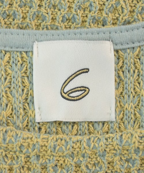 6(ROKU)（ロク）ワンピース 黄 サイズ:38(M位) レディース/2200613694056