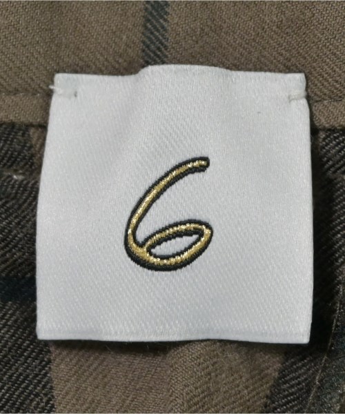 6(ROKU)（ロク）その他 茶 サイズ:36(S位) レディース/2200619241049