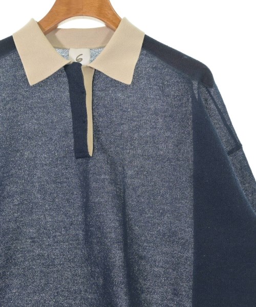 6(ROKU)（ロク）ニット・セーター 紺 サイズ:F レディース/2200619241056