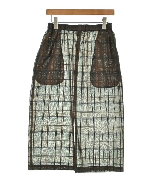 6(ROKU)（ロク）ひざ丈スカート 茶 サイズ:38(M位) レディース/2200619241155