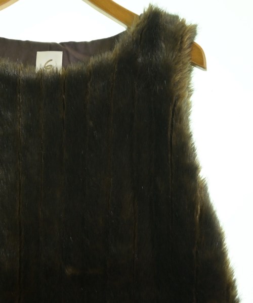 6(ROKU)（ロク）カジュアルシャツ 茶 サイズ:36(S位) レディース/2200619797034