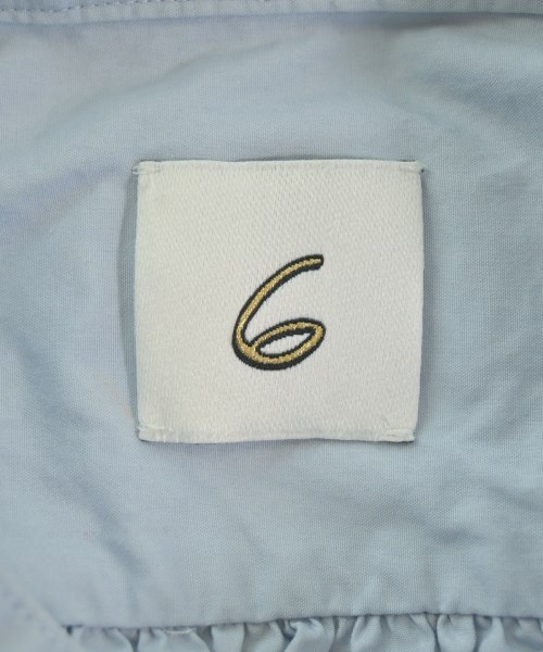 6(ROKU)（ロク）カジュアルシャツ 青 サイズ:36(S位) レディース/2200619810054