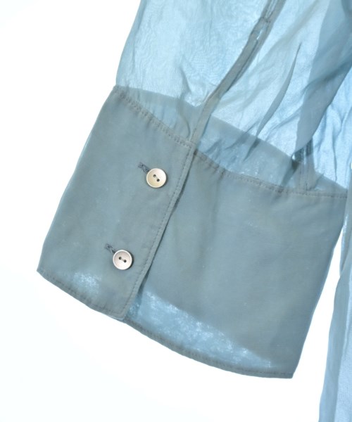 6(ROKU)（ロク）シャツワンピース 青 サイズ:36(S位) レディース/2200618599028