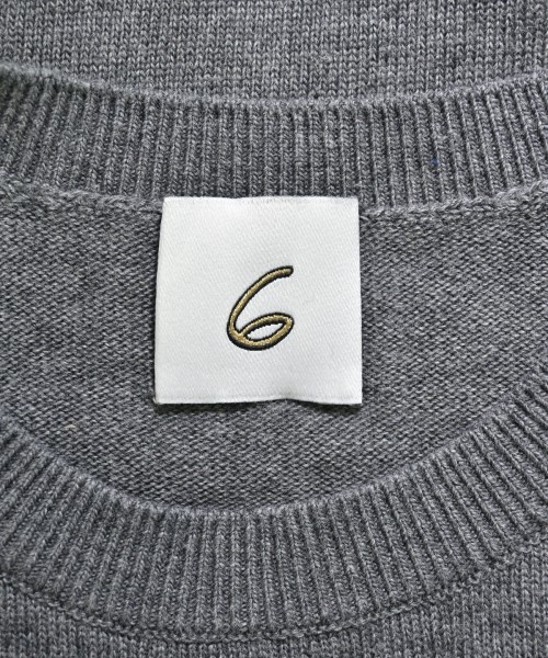 6(ROKU)（ロク）ニット・セーター グレー サイズ:F レディース/2200618683154