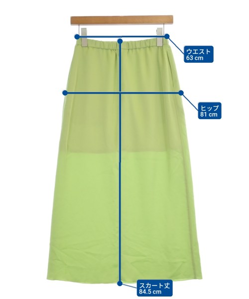 6(ROKU)（ロク）ロング・マキシ丈スカート 緑 サイズ:36(S位) レディース/2200602941062