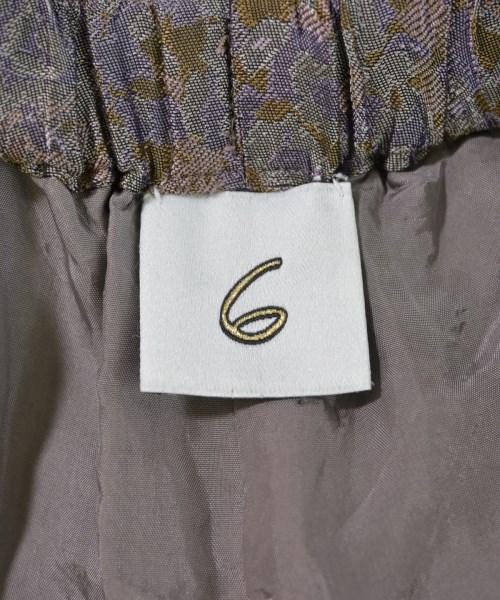 6(ROKU)（ロク）その他 紫 サイズ:36(S位) レディース/2200671536053