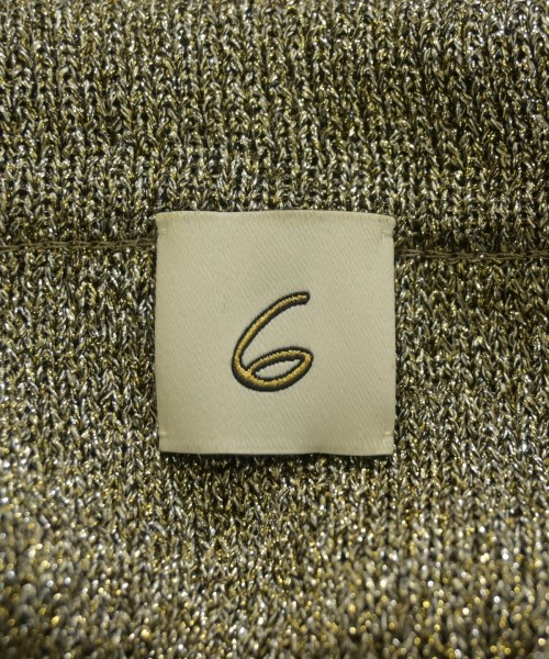 6(ROKU)（ロク）ニット・セーター ゴールド サイズ:-(S位) レディース/2200672051012