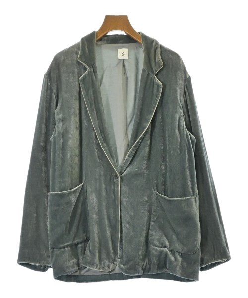 6(ROKU)(ロク)カジュアルジャケット グレー サイズ:36(S位)/2200672871016