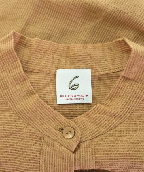 6(ROKU)（ロク）カジュアルシャツ 茶 サイズ:38(M位) レディース/2200666842039