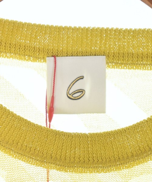 6(ROKU)（ロク）ニット・セーター 黄 サイズ:F レディース/2200667213166