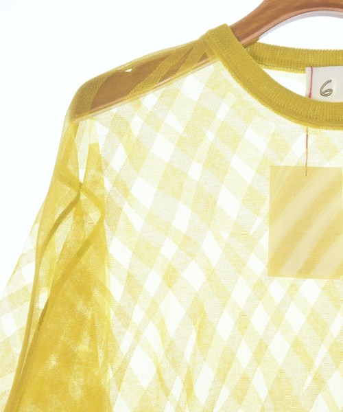 6(ROKU)（ロク）ニット・セーター 黄 サイズ:F レディース/2200667213166