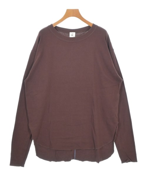 6(ROKU)(ロク)Tシャツ・カットソー 茶 サイズ:F/2200673748065