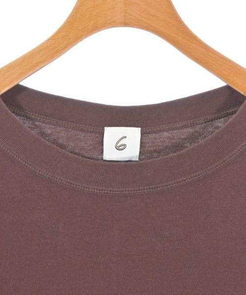 6(ROKU)（ロク）Tシャツ・カットソー 茶 サイズ:F レディース/2200673748065