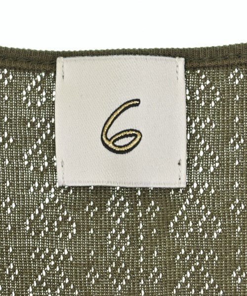 6(ROKU)（ロク）カーディガン カーキ サイズ:-(S位) レディース/2200673974068