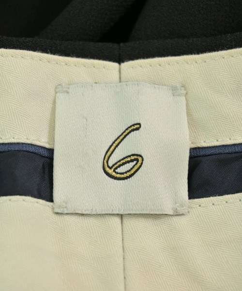 6(ROKU)（ロク）スラックス 黒 サイズ:36(S位) レディース/2200670310050