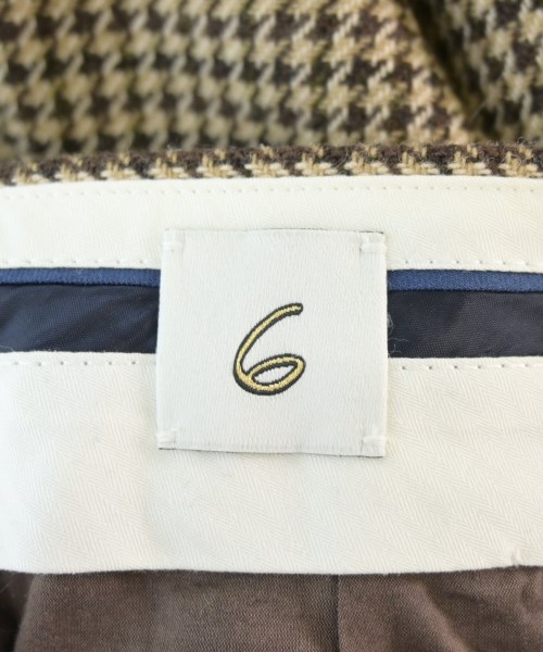 6(ROKU)（ロク）スラックス 茶 サイズ:36(S位) レディース/2200671313081