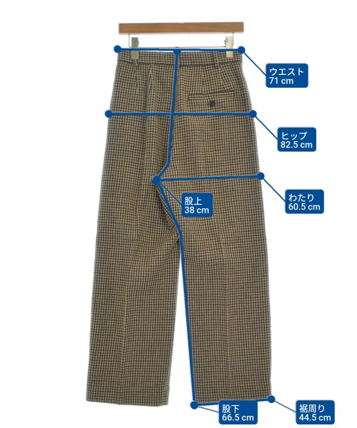 6(ROKU)（ロク）スラックス 茶 サイズ:36(S位) レディース/2200671313081