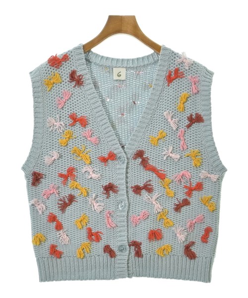 6(ROKU)(ロク)ベスト 青 サイズ:F/2200675222013